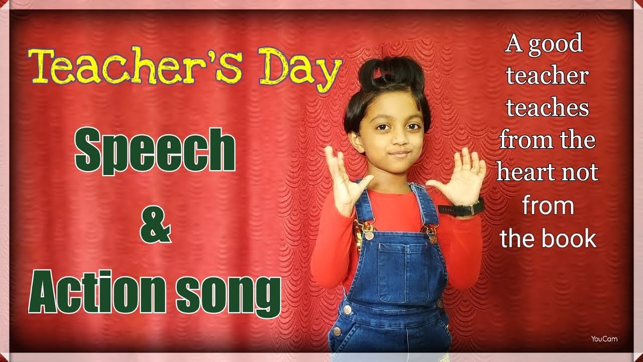 Teachers day speech with song for Children and kids|English with ...