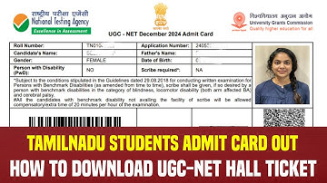 How to Download UGC NET Admit Card | UGC-NET Exam Hall Ticket Download Online in Tamil | UGC-NET2025