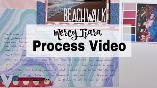 Scrapbooking Process: Beach walk