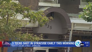 Three teens shot in Syracuse early this morning