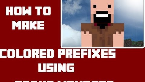 How to add colored Prefixes using Group Manager