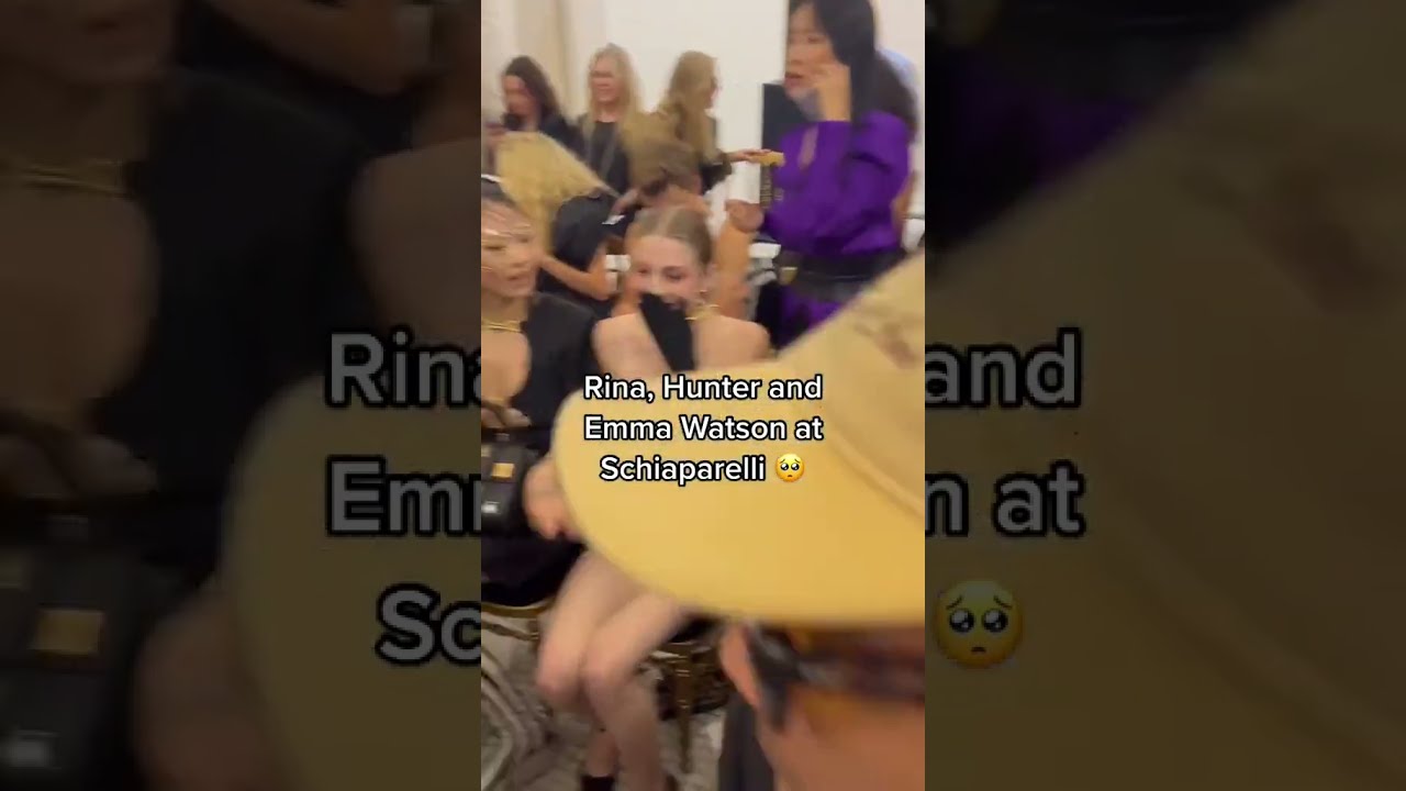 Rina Hunter And Emma Watson At Schiaparelli Emmawatson