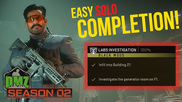 EASY Solo Labs Investigation Mission Completion for Black Mous | Call of Duty Warzone 2.0 DMZ S2