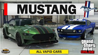 Every Mustang Vapid Dominator Car In Gta 5 Online 9 Cars Ranked