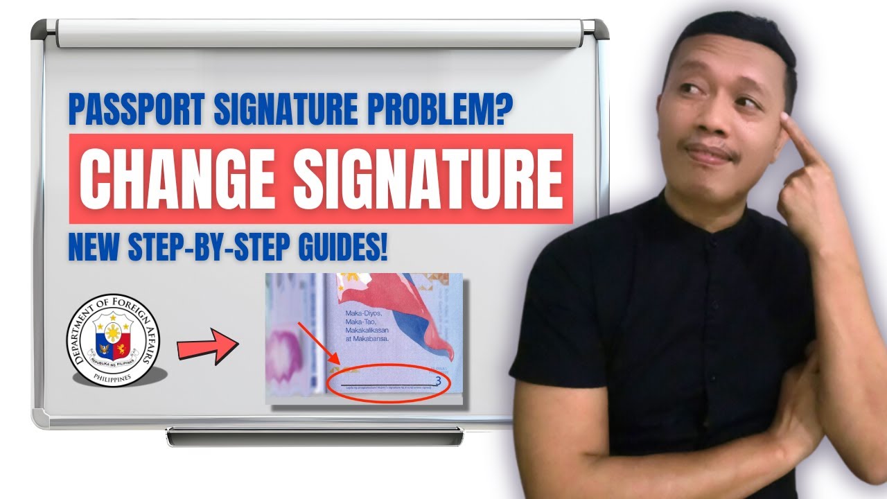 Change Signature Sa PASSPORT Pwede Nga Ba Or Hindi Panoorin Ang Full