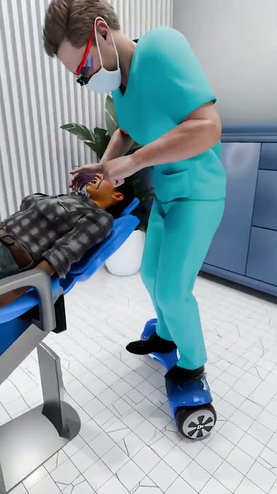 Viral! Dokter Gigi Cabut Gigi Naik Hoverboard, Pasiennya Kaget 😱 #shorts