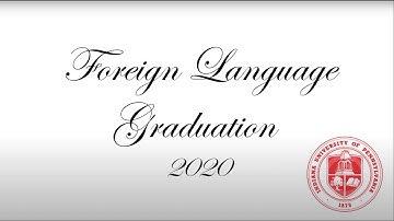 2020 IUP Foreign Languages Graduation