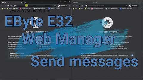 LoRa EByte E32 Web Manager (configuration and test) Web Interface demo in English