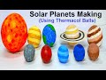 How to make solar system planets using thermocol balls  science project  howtofunda craftpiller
