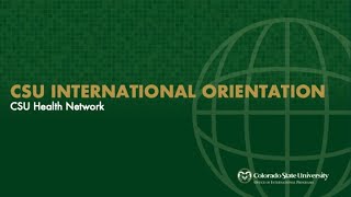 Spring 2023 International Orientation Health Network