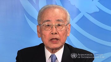 Chusei Yamada - Codification of the Law on Transboundary Aquifers by the United Nations