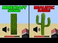 Minecraft sounds vs Realistic sounds