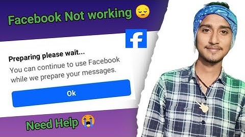 Preparing please wait You can continue to use Facebook whilh we prepare your messages.