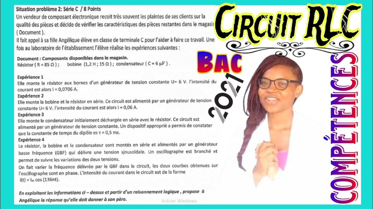 Oscillateurs Electriques 💖CIRCUIT RLC 💚 Bac
