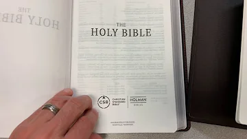 CSB Large Print Ultrathin Reference Bible Vs ESV Large Print Thinline Reference Bible