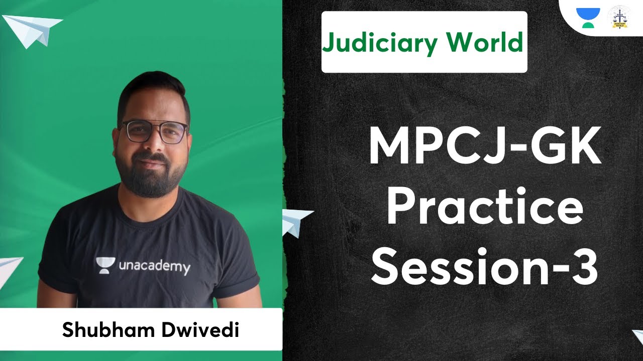 MPCJ-GK Practice Session-3 | Judiciary Exams