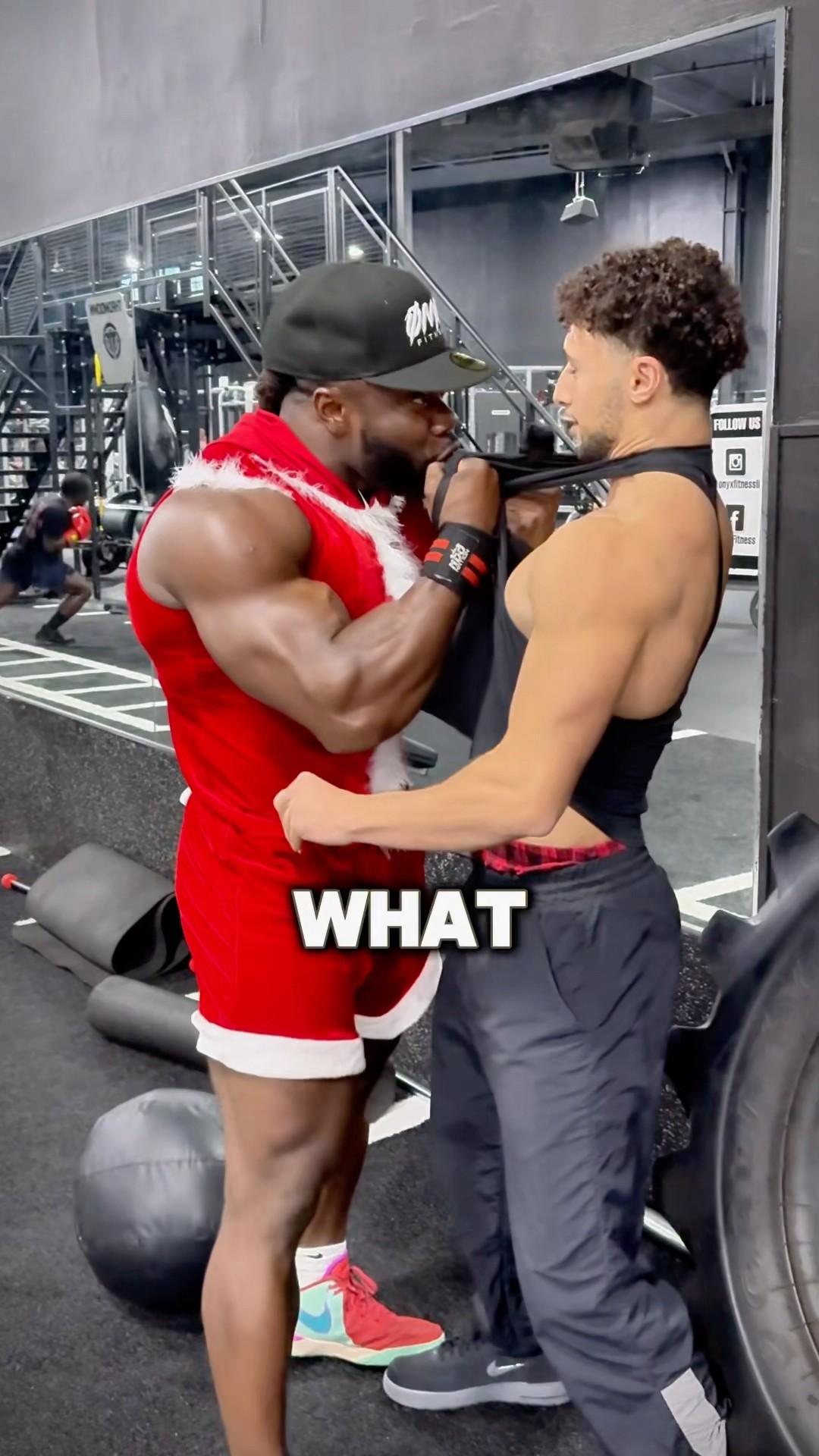 I challenged Santa Claus in the gym??‼️