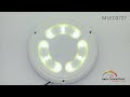 plafoniera circolare 9 led 12/24v 1650lm IP65 diametro 132mm