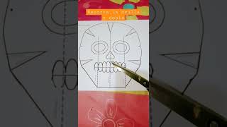 Máscara día de muertos ️ Fácil y Rápido#Enseñanza Creativa ️ Busca el molde en nuestro canal!