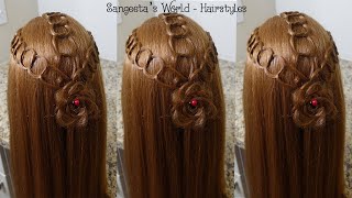 Simple & Easy Chain Hairstyle • #SangeetasWorldHairstyles