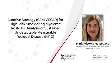 Curative Strategy for High-Risk Smoldering Myeloma: Post-Hoc Analysis of Sustained Undetectable MRD