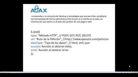 video 6, entendiendo la tecnología Ajax