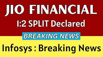 JIO FINANCIAL SERVICES latest news 🚨 1:2 SPLIT DECLARED 🚨 BAJAJ FINANCE share news today