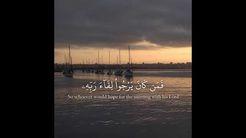 (قل لو كنا البحر مدادا لكلمات ربي) اسلام صبحي سورة الكهف