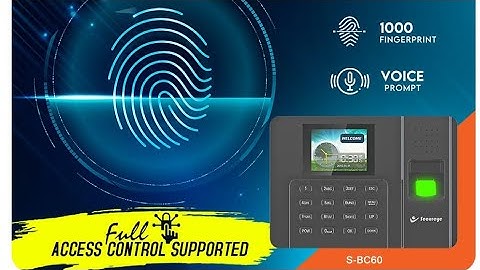 Secureye Biometric Machine S-BC60 With Access Control || Installation Video