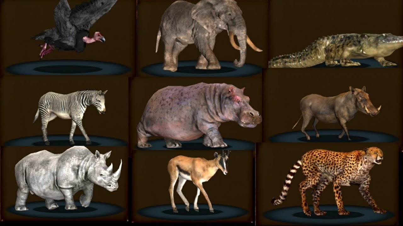 All skins ANIMALS in ultimate savanna simulator 1 #ultimatesavannasimulator1 #allskin