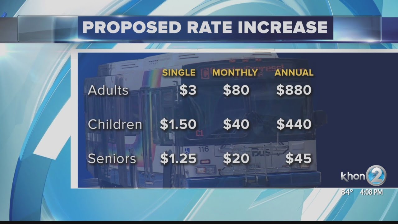 Honolulu city council reviews increasing TheBus fare - YouTube