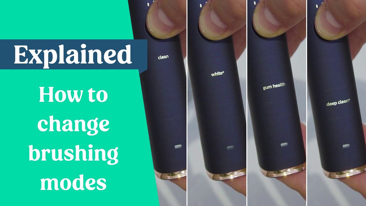 How to change the brushing mode - Philips Sonicare electric toothbrush