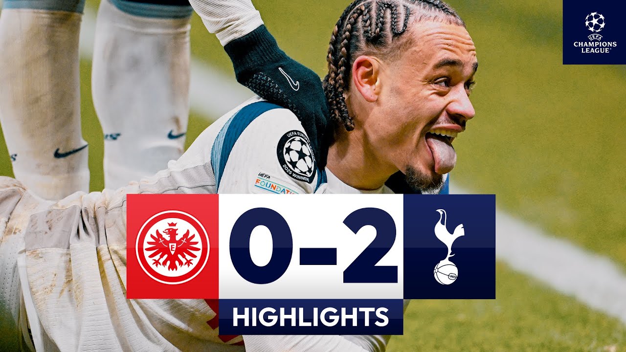Spurs finish FOURTH in League Phase | Eintracht Frankfurt 0-2 Spurs | Champions League Highlights
