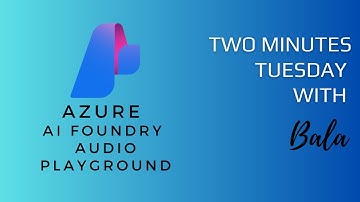 Azure AI Foudry Audio Playground