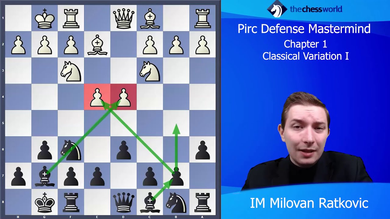 Pirc Defense - Classical Variation with IM Milovan Ratkovic 