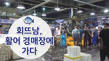 가락시장 경매장을 다녀오다! 광어 회뜨기와 먹방까지!