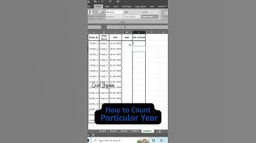 How To Count A Particular Year In Excel || SUMPRODUCT Function In Excel #sumproduct #shorts