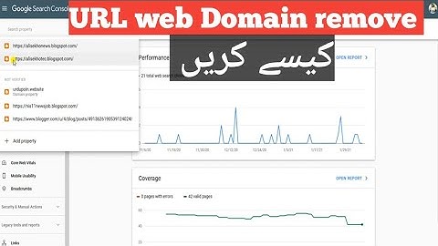 How To Delete Property Website Domain  URL From Google Search Console 2021