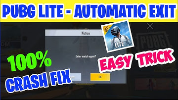 💯 Pubg Lite Automatic Off Problem Fix | Pubg Lite Crash Problem Fix | Crash Problem Kaise Fix Kare