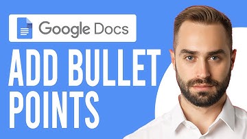How to Use/Add Bullet Points in Google Docs (How to Create Bullet Points in Google Docs)