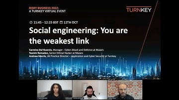 Social Engineering: You Are the Weakest Link | Turnkey Virtual Event - Risky Business 22
