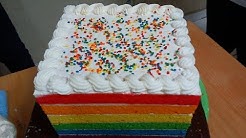 Resep Cara Membuat RAINBOW CAKE KUKUS Yang Lembut - Durasi: 3.56. 
