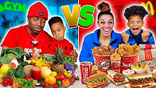 HEALTHY VS JUNK FOOD CHALLENGE