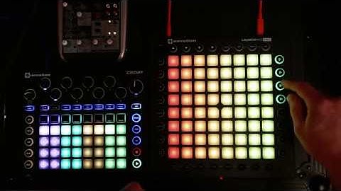 CircuitPAD v1 in Novation Launchpad Pro Custom Open source Firmware