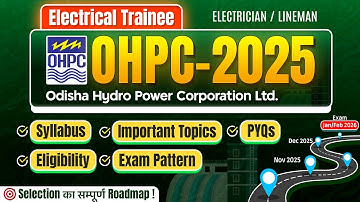 OHPC Electrical Trainee Preparation Strategy 2025 Eligibility Syllabus Exam Pattern ITI Electrician