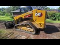 Gravel Driveway Repair with Cat 279 and Power Rake