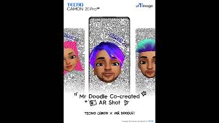 TECNO Camon 20 Pro 5G Mr Doodle Edition - AR Shot