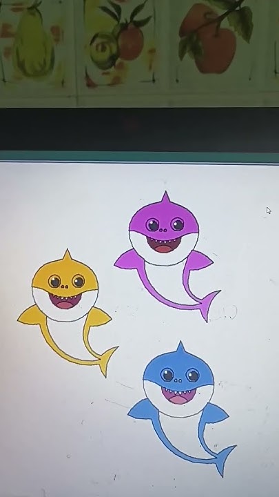 Python program turtle baby shark 🦈🦈 - YouTube