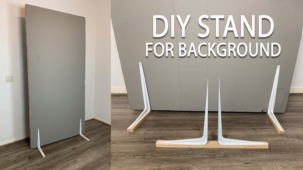 DIY stand holders for V-Flat/background board - YouTube