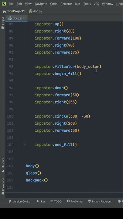 Python Turtle| Among us character using Python's Turtle 😍| #python # ...